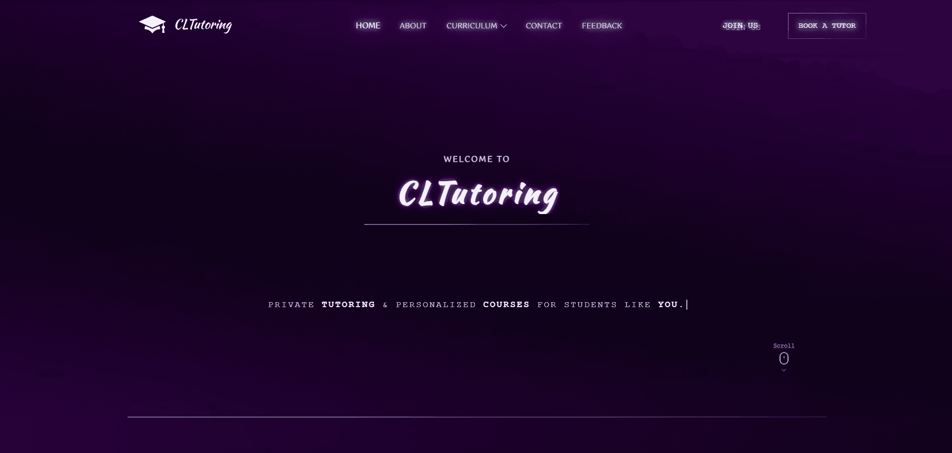 CLTutoring Case Study Website